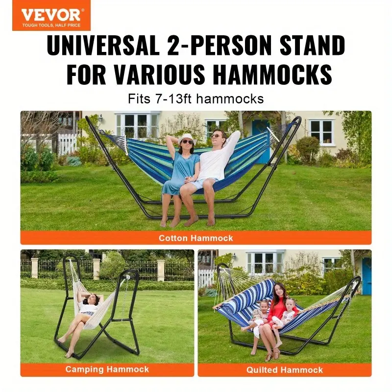 Unleash Relaxation Anywhere with Our Heavy-Duty Aluminum Hammock Stand!