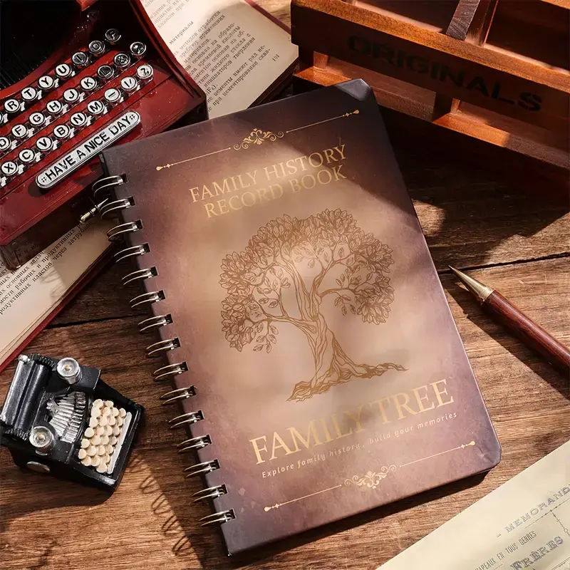 Vintage Family Tree History Record Journal
