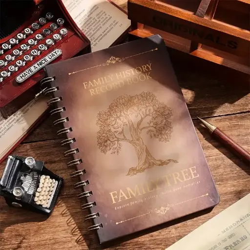 Vintage Family Tree History Record Journal